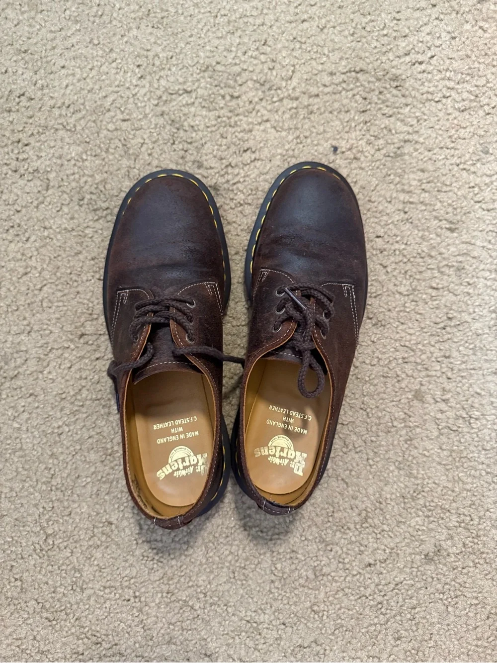 Dr. Martens 1461 Made in England Wax Commander Leather Oxfords